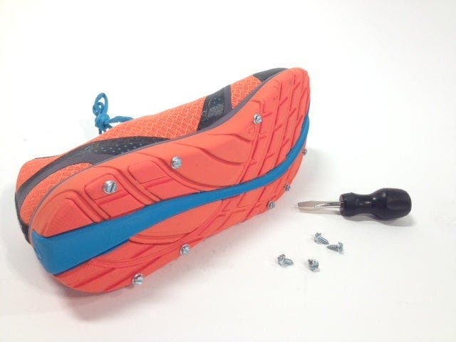 For about $5 and 15 minutes of work, you can turn any pair of running shoes into a pair of reliable winter running cleats.