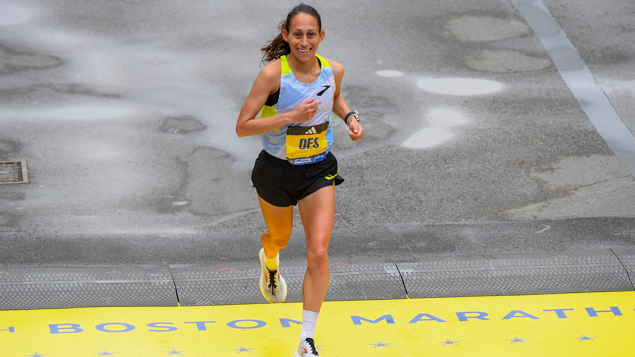 Des Linden, the 2018 Boston Marathon champion, is racing Boston for the 12th time. 