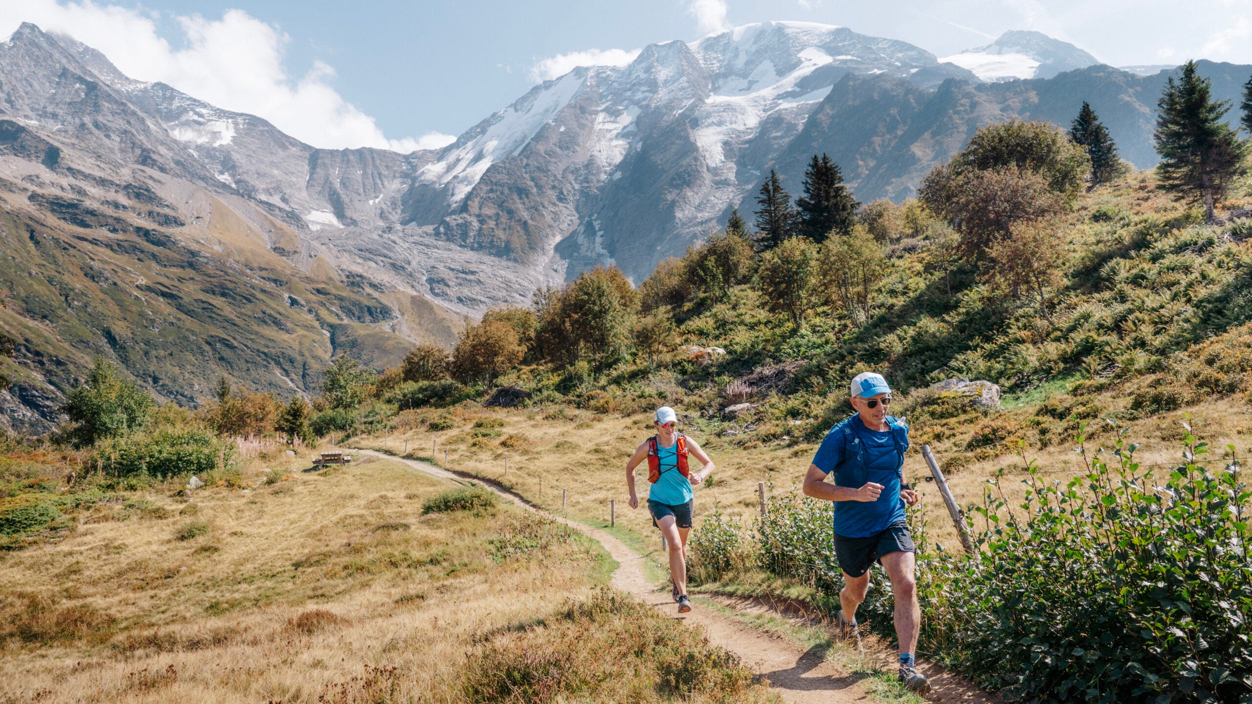 Trčanje uz petlju Tour du Mont Blanc.