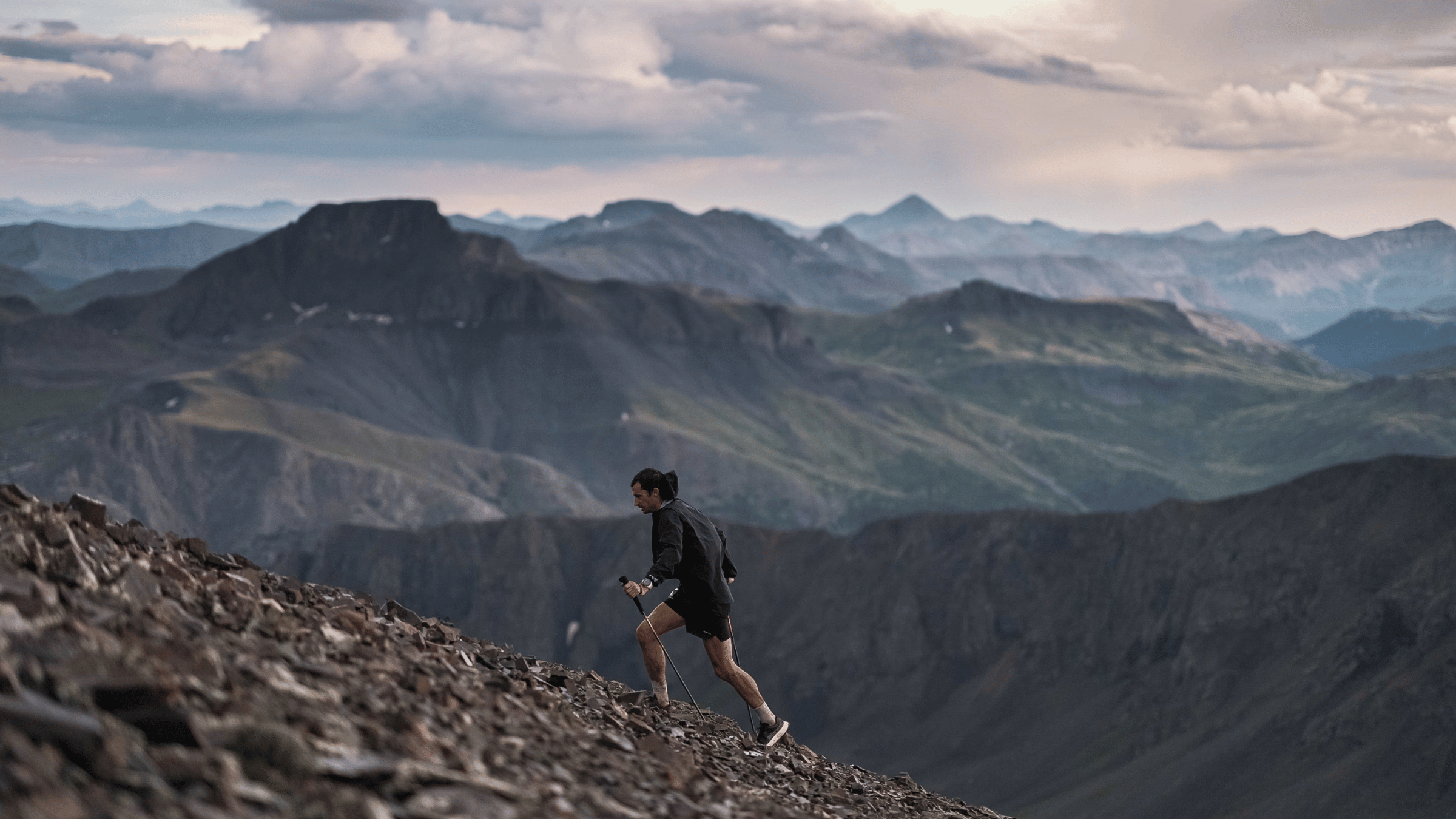 Kilian Jornet trains for the Western States 100.