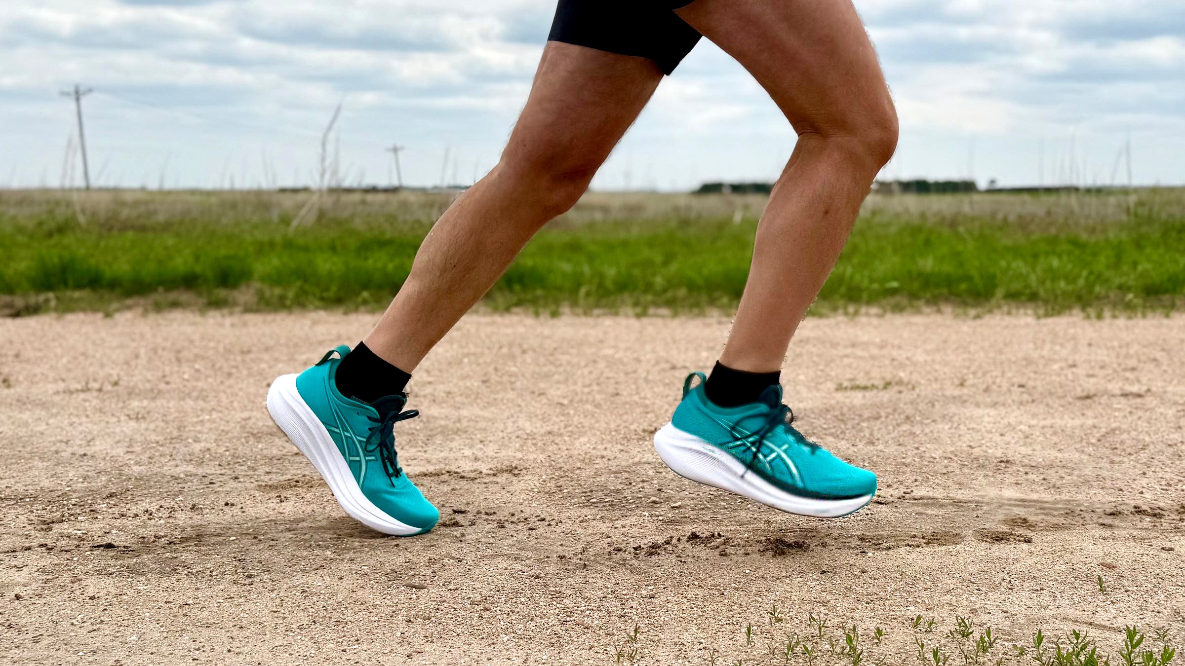 The best running shoes for beginners include the Asics Nimbus pictured here.