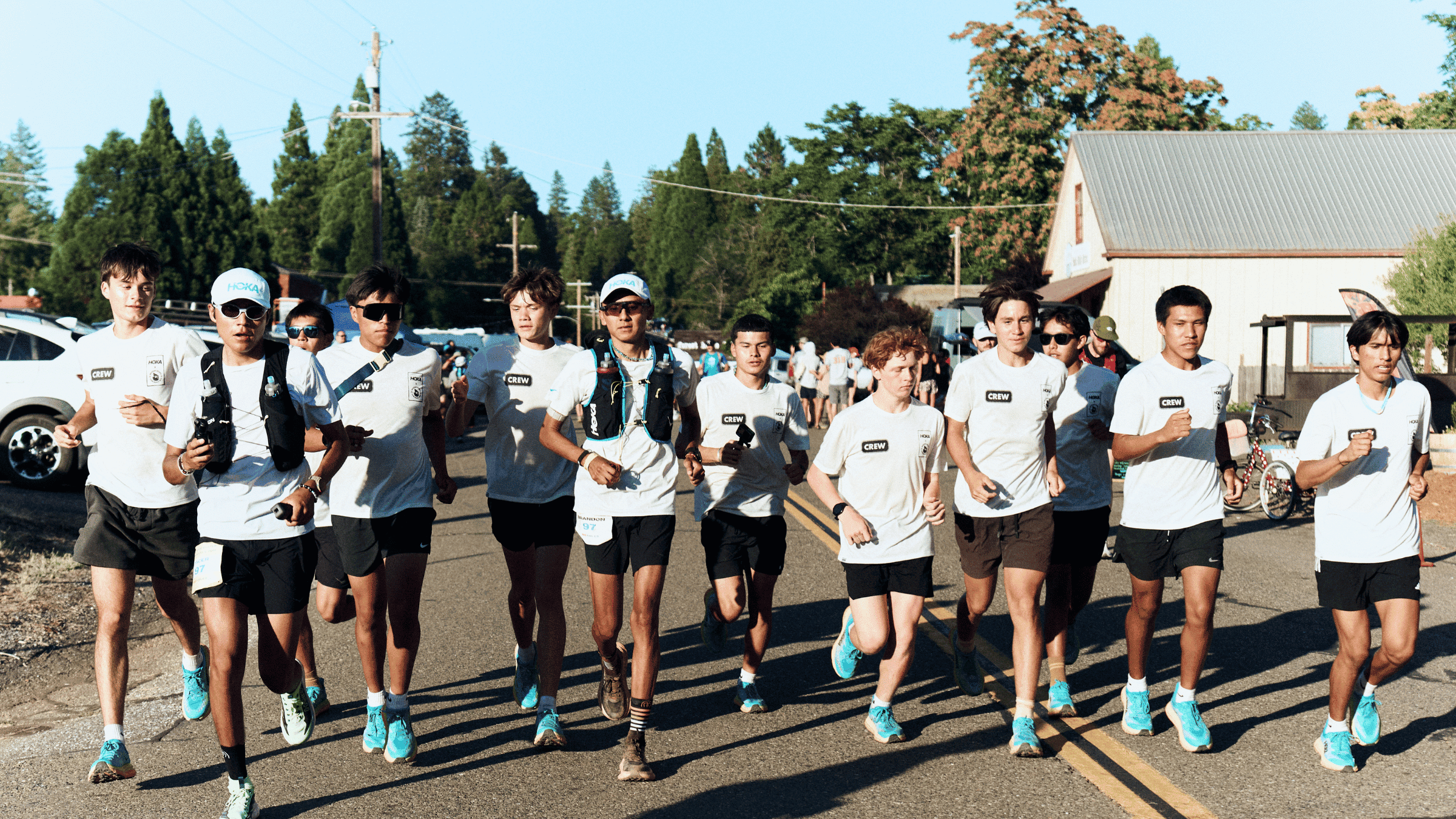 Brandon Dugi runs the Western States 100